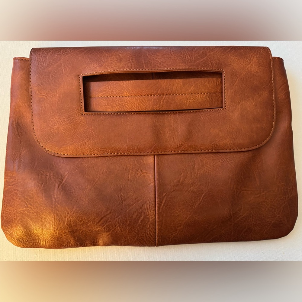 NOATD Brown Leather Handle Clutch Bag - Picture 10 of 12